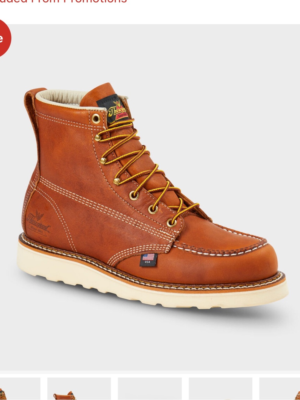 Men’s Thorogood 6” Soft Toe Moc Toe Boots